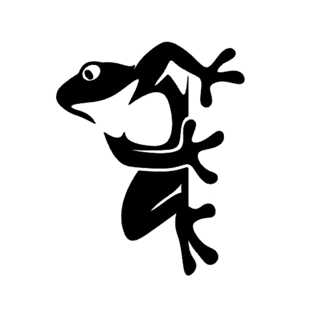 Logo grenouille nu grand format arrière plan transparent
