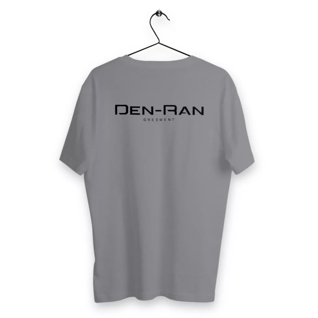 T-shirt gris manche courte Den-Ran porté de dos.
Galerie vêtements by Den-Ran
