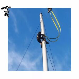 Gréeur DEN-RAN et sangle de grue lors d'un mâtage