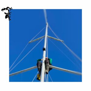 Montée au mât d'un gréeur DEN-RAN
