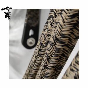gros plan sur la fibre des câbles textiles