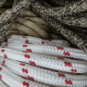 Lancelin rope white spindle red and beige black