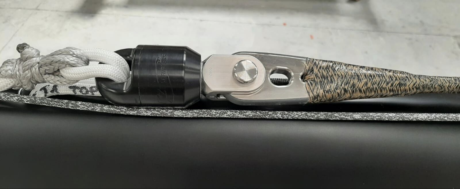 Câbles textiles sur pièce accastillage Câbles textiles sur pièce accastillage