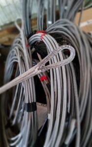 Finition câble textile sangle dyneema cousue