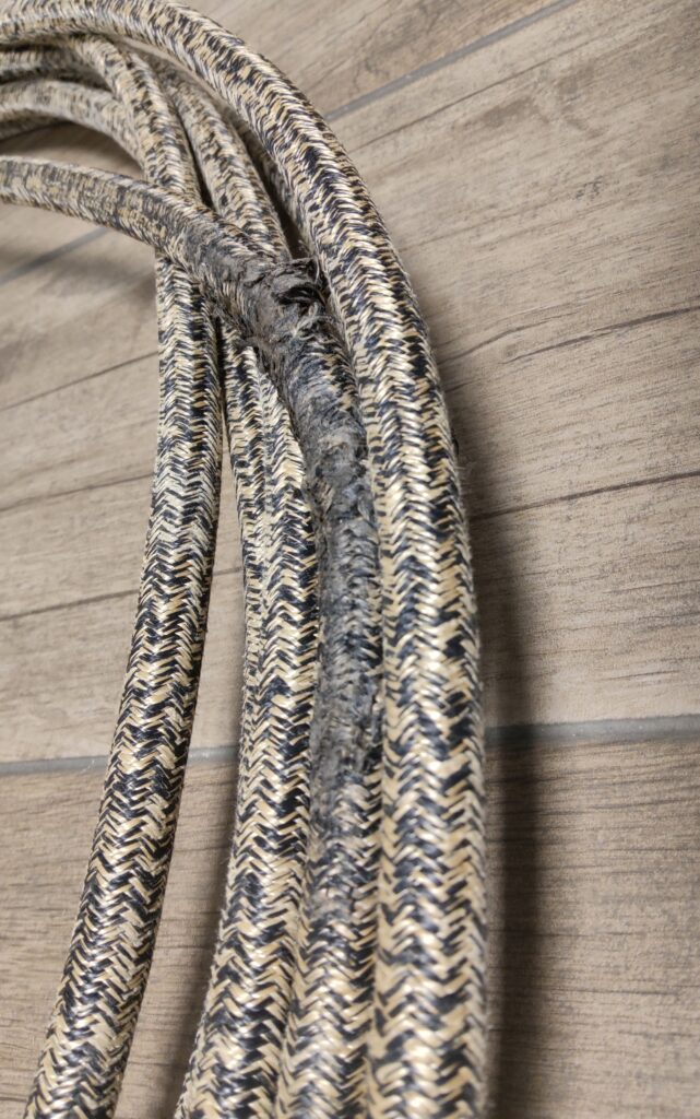 Signe d'usure ragage câble textile