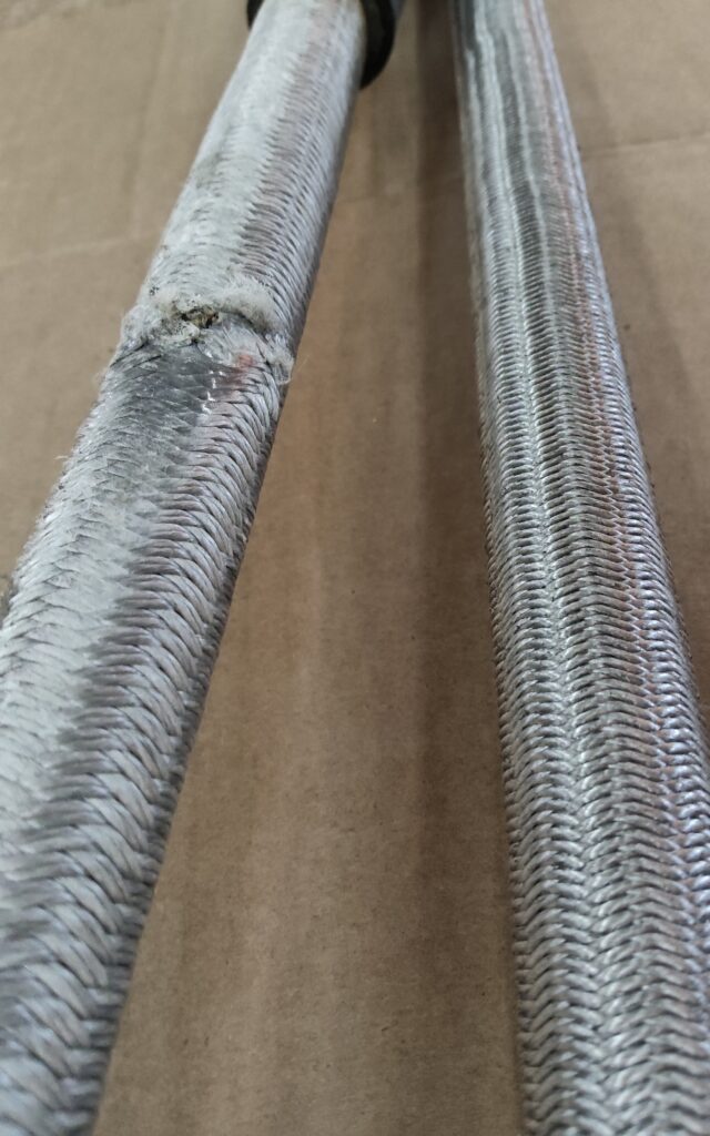 signe d'usure câble textile